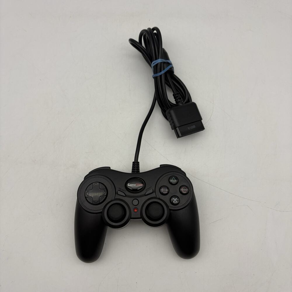 GameStop Sony PlayStation 2 Black Wired Controller BB-122 - PS2 - Tested Working